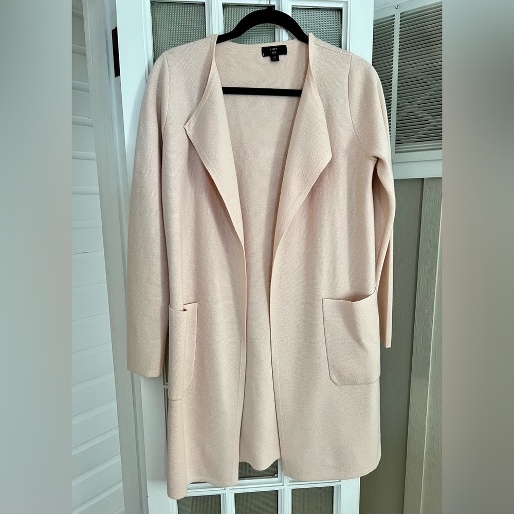J.Crew Juliette collarless sweater-blazer
